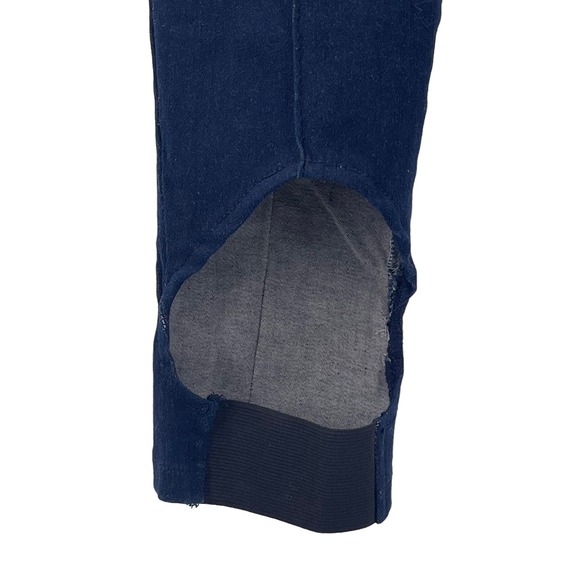 Zara Sz 10 Stirrup Jeggings Dark Wash Pull On Jean Leggings Side Zip Stretch NWT - Picture 8 of 14